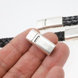 Stainless Steel Magnetic Clasp, Magnetic Bracelet Clasp, Leather Bracelet Clasp