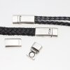 Stainless Steel Magnetic Clasp, Magnetic Bracelet Clasp, Leather Bracelet Clasp