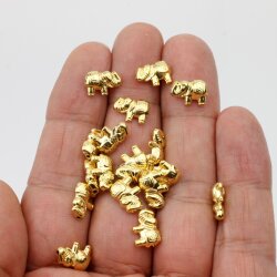 8 pcs Elephant Beads, Elephant Spacer Bead