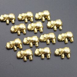 8 stk Metallperlen Elefant, Zwischenperlen Elefant