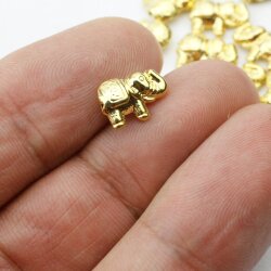 8 pcs Elephant Beads, Elephant Spacer Bead