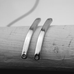 5 Bracelet Connector, Curved Bracelet, Bar Connector