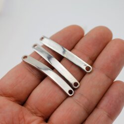 5 Bracelet Connector, Curved Bracelet, Bar Connector