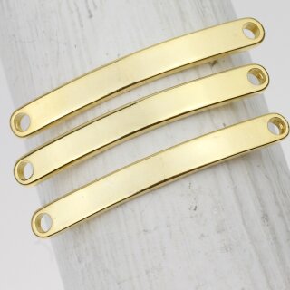 5 Bracelet Connector, Curved Bracelet, Bar Connector