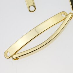 5 Bracelet Connector, Curved Bracelet, Bar Connector