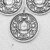 5 Buddha Pendant, Buddha Charms, Medallion