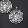 5 Buddha Pendant, Buddha Charms, Medallion