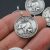 10 Elephant Charms Pendant, Elephant Coin