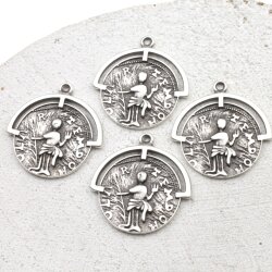 5 Roman Coin Pendant, Greek Coin Charms