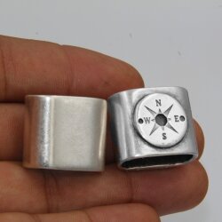1 Compass Keychain Findings, DIY Keychain, Slider Beads...