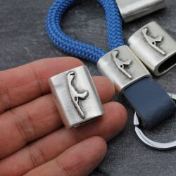 1 Sylt island Keychain Findings, Slider Beads