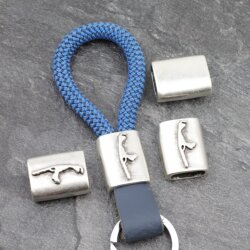 1 Sylt island Keychain Findings, Slider Beads