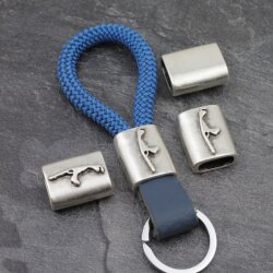 1 Sylt island Keychain Findings, Slider Beads