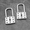 5 Padlock Charms, Lock Necklace Charm, Lock Pendant