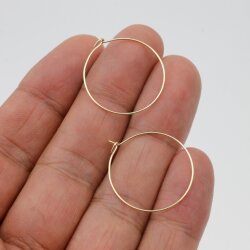 10 Pairs 25 mm Earring Hoops, Hoop Ear Wire