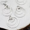 10 Ring Circle Charms Pendant, Three Ring Charms