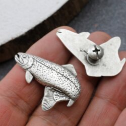 1 Fisch Nieten, Nieten für Ledergürtel, Armband, Hut Nieten