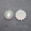 10 Sun Pendant, Sun Charms, Silver Sun