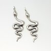 10 Snake Charms, Snake Pendant, Silver Snake