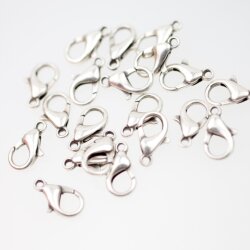 20 Lobster Claw Clasp, jewelry clasps 14x8 mm