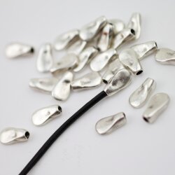 20 Pcs Cord End Caps (without Loop) for 2mm Leather, Cord Terminators
