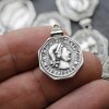 10 Peplica Charms, Replica Pendant, Coin Charms