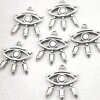 5 Anhänger Auge, Silber Auge, Allsehendes Auge