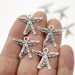 10 Charm Anhänger Engel, Schutzengel