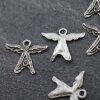 10 Angel Charms, Angel Pendant, Cute Guardian Angel, Mini Angel Charms