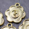 10 Yin Yang charms gold für Emaille, DIY Emaille Schmuck