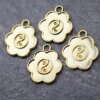 10 Yin Yang charms gold für Emaille, DIY Emaille Schmuck