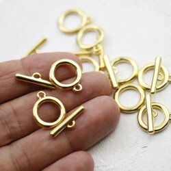 10 Toggle Clasps 19 x15 mm