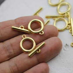 10 Toggle Clasps 19 x15 mm