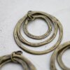 5 Kreise Anhänger, Drei Ring Anhänger, Altmessing