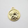 10 Angel Charms, Gold Angel Pendant