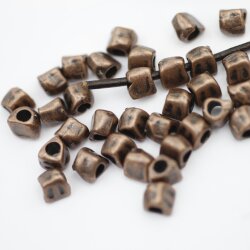 20 antique copper spacer beads