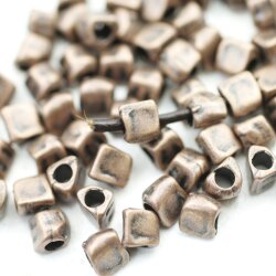 20 antique copper spacer beads