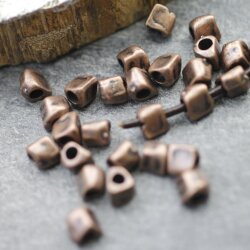 20 antique copper spacer beads