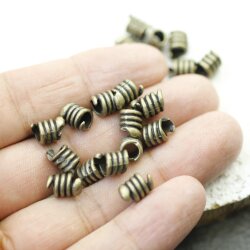 20 Spacer Beads, antique brass