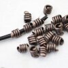 20 Spacer beads, antique copper