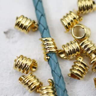 20 Spacer Beads, gold