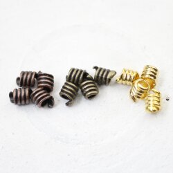 20 Spacer Beads, gold