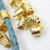 20 Spacer Beads, gold