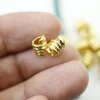 20 Spacer Beads, gold