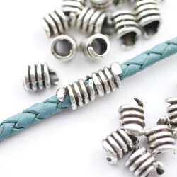 20 Spacer Beads, antique silver