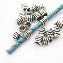 20 Spacer Beads, antique silver