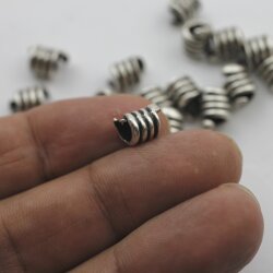 20 Spacer Beads, antique silver