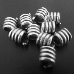 20 Spacer Beads, antique silver