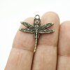 10 Antique Brass Dragonfly Charms Pendant