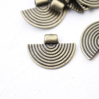 10 Stammesanhänger, Ethnische Anhänger Charms 17*24 mm Altmessing